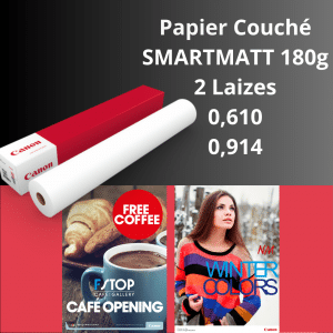 Papier Couché SmartMatt 180gr 30m - IJM153