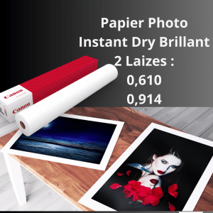 Papier Photo Instant Dry Brillant FSC 190gr 30m - IJM260F