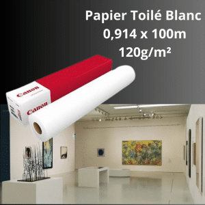 Papier Toilé Blanc 120gr 100m - LFM035