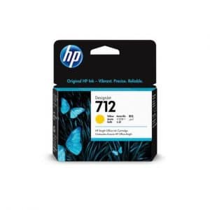 HP 712 cartouche d'encre jaune original 29ml HP DesignJet