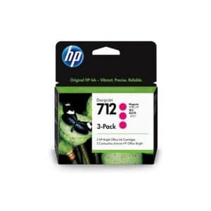 HP 712 cartouche d'encre Magenta original 29ml Pack de 3 HP DesignJet