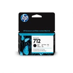 HP 712 cartouche d'encre Noire original 38ml HP DesignJet