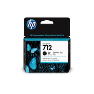 HP 712 cartouche d'encre Noire original 80ml HP DesignJet