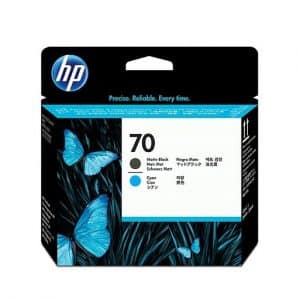 Tête d'impression HP Noire Mate / Cyan HP70