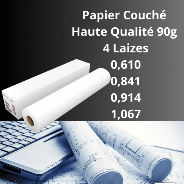 Papier Couché Haute Qualité FSC 90gr 45m - IJM113 – Image 2