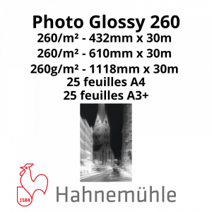 Papier Hahnemühle Photo Glossy 260