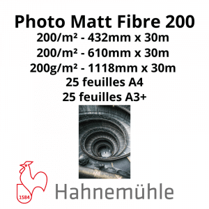 Papier Hahnemühle Photo Matt Fibre 200