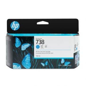 HP 738 cartouche d'encre - Cyan original 130ml 498N5A