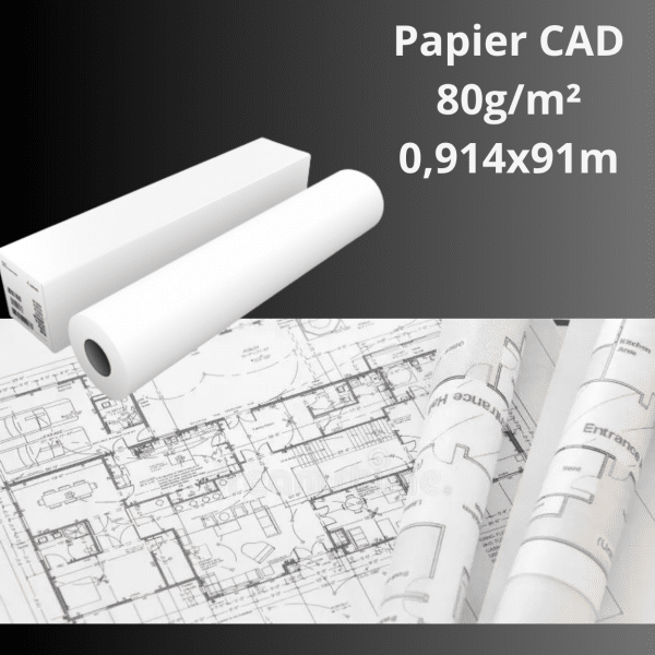 Papier CAD jet d'encre 80gr 91m - IJM015N