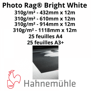 Papier Hahnemühle Photo Rag® Bright White