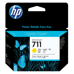 HP 711 cartouche d'encre - Yellow original Pack de 3x29ml CZ136A