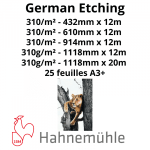 Papier Hahnemühle German Etching