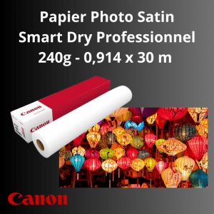 Papier Photo Satin Smart Dry Pro 240g - 0.914mm x 30m - IJM255