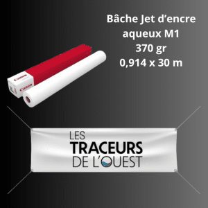 Bâche Jet d'Encre aqueux M1 370gr 25m - IJF426